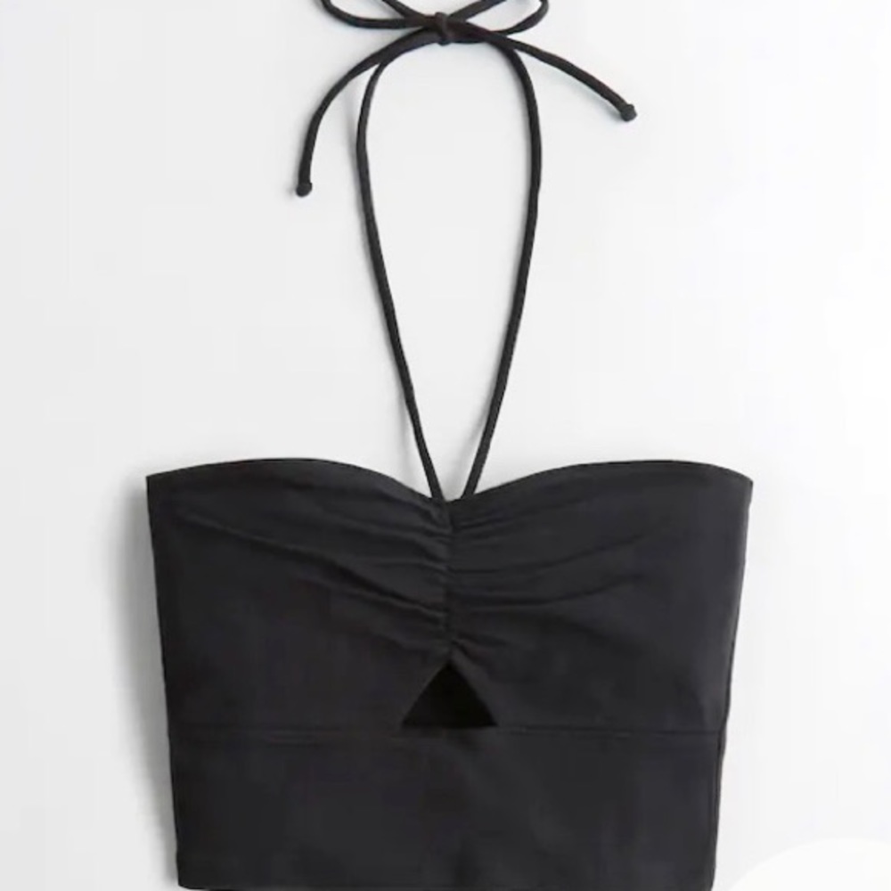 NEW Black halter top (NWT)